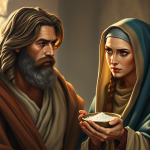 featured portray of elijah and the widow from 1 kings 17